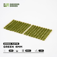 Gamers Grass Tufts - Green 4mm - Small