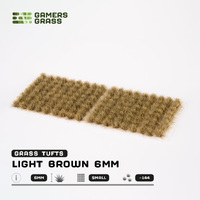 Gamers Grass Tufts - Light Brown 6mm - Small