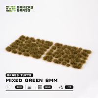 Gamers Grass Tufts - Mixed Green 6mm - Wild