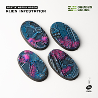 Gamers Grass Bases Alien Infestation - Oval 60mm (x4)