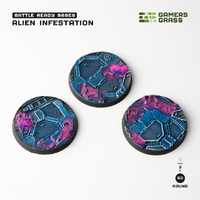 Gamers Grass Bases Alien Infestation - Round 50mm (x3)