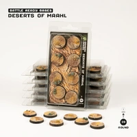 Gamers Grass Bases Deserts of Maahl - Round 28mm (x8)