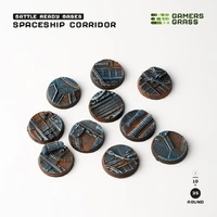 Gamers Grass Bases Spaceship Corridor - Round 25mm (x10)