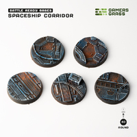 Gamers Grass Bases Spaceship Corridor - Round 40mm (x5)