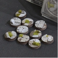 Gamers Grass Bases Temple - Round 25mm (x10)