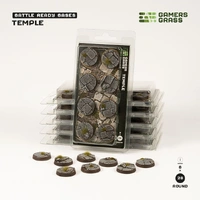 Gamers Grass Bases Temple - Round 28mm (x8)
