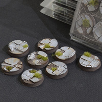Gamers Grass Bases Temple - Round 32mm (x8)