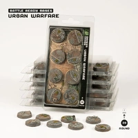 Gamers Grass Bases Urban Warfare - Round 28mm (x8)