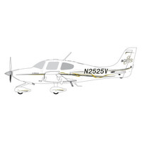 Gemini Jets 1/72 Cirrus SR22 N2525V (Sportys / Wright Bros. edition) Diecast Aircraft