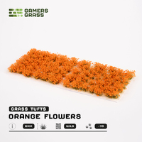 Gamers Grass Tufts - Orange Flowers - Wild