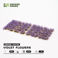 Gamers Grass Tufts - Violet Flowers - Wild