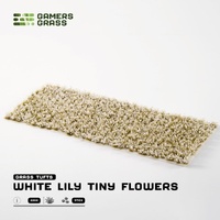 Gamers Grass Tufts - White Lily Tiny Flowers