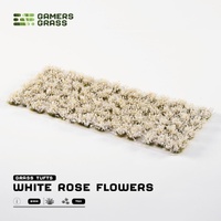 Gamers Grass Tufts - White Rose Flowers