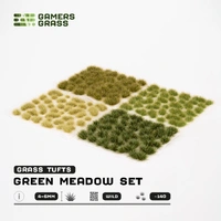 Gamers Grass Tufts - Green Meadow Set - Wild