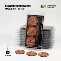 Gamers Grass Molten Lava - Round 50mm (x3)