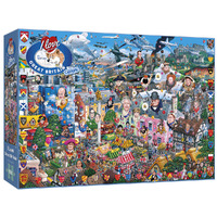 Gibsons 1000pc I Love Great Britain Jigsaw Puzzle