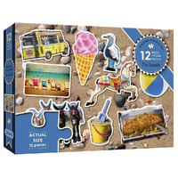 Gibsons 12pc Piecing Together Seaside Jigsaw Puzzle