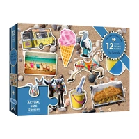 Gibsons 12pc Piecing Together Seaside Jigsaw Puzzle