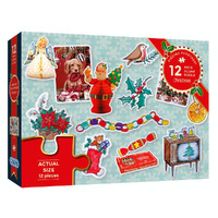 Gibsons 12pc Piecing Together Christmas Jigsaw Puzzle