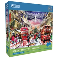 Gibsons Regent St At Christmas 500pc XL Jigsaw Puzzle