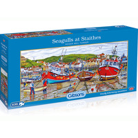 Gibsons 636pc Seagulls at Staithes Jigsaw Puzzle