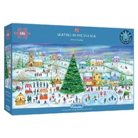 Gibsons 636pc Skating In The Village Jigsaw Puzzle