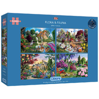 Gibsons 500pc Flora & Fauna 4x Jigsaw Puzzle