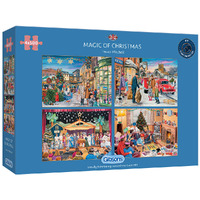 Gibsons 4x500pc Magic Of Christmas Jigsaw Puzzle