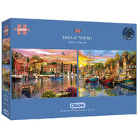 Gibsons 500pc Sails At Sunset 2x Jigsaw Puzzle