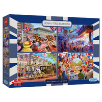 Gibsons 4x500pc Royal Celebrations Jigsaw Puzzle