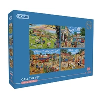 Gibsons 4x500pc Call The Vet Jigsaw Puzzle