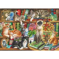 Gibsons 1000pc Puss In Books Jigsaw Puzzle
