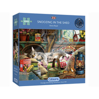 Gibsons 1000pc Snoozing In The Shed Jigsaw Puzzle