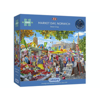 Gibsons 1000pc Market Day, Norwich Jigsaw Puzzle