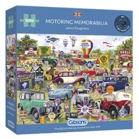 Gibsons 1000pc Motoring Memorabilia Jigsaw Puzzle