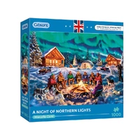 Gibsons 1000pc A Night Of Northern Lights Jigsaw Puzzle