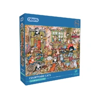 Gibson Coutyard Cats 1000pc Jigsaw Puzzle