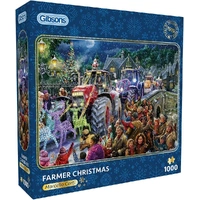 Gibsons 1000pc Farmer Christmas Jigsaw Puzzle