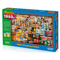Gibsons 1000pc 1980's Shopping Basket