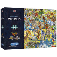 Gibsons 1000pc Wonderful World Jigsaw Puzzle