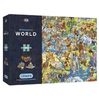 Gibsons 1000pc Wonderful World Jigsaw Puzzle