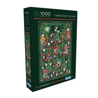 Gibsons 1000pc Art File Christmas Village Jigsaw Puzzle