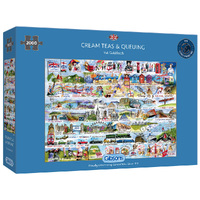 Gibsons 2000pc Cream Teas & Queuing Jigsaw Puzzle