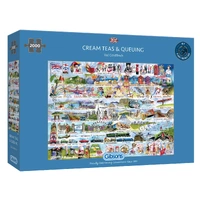 Gibsons 2000pc Cream Teas & Queuing Jigsaw Puzzle