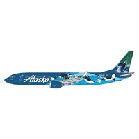 Gemini Jets 1/400 Alaska Airlines B737 MAX 9 N932AK "West Coast Wonders" (orcas) Diecast Aircraft