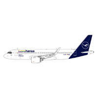 Gemini Jets 1/400 Lufthansa A320neo Lovehansa titles (D-AINY) Diecast Aircraft