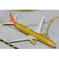 Gemini Jets 1/400 Southwest Airlines B737 MAX 8 N871HK "Herbert D. Kelleher" gold retro Diecast Aircraft