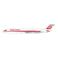 Gemini Jets 1/400 Trans World Airlines (TWA) MD-80 (twin-stripes livery) (N9303K) Diecast Aircraft