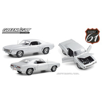 Greenlight 1/18 1969 Chev Camaro ZL1 Coupe Barrett Jackson Silver Scottsdale 2012 Lot #5010 Diecast