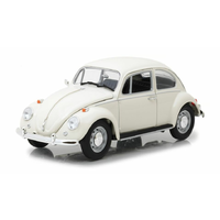 Greenlight 1/18 Lotus White 1967 VW Beetle Right Hand Drive 13510 Diecast